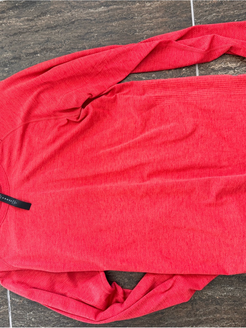 lululemon athletica Red Scoop-Neck Lightweight Knit top